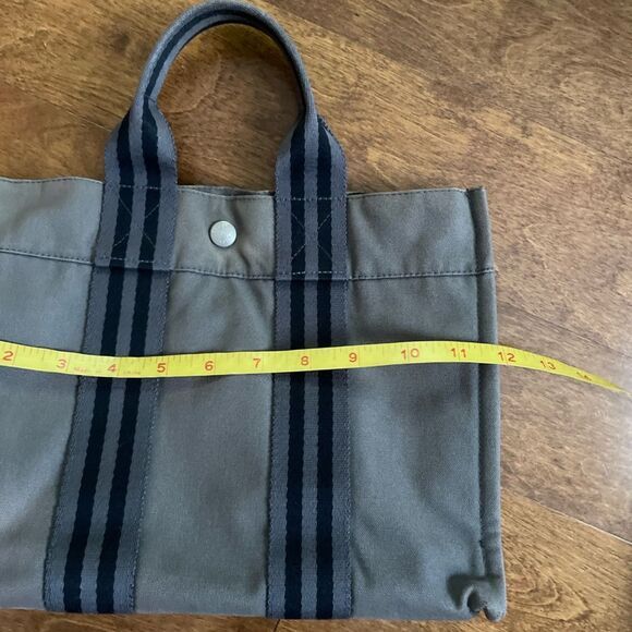Hermes Canvas PM Herline Tote Grey - Picture 8 of 15